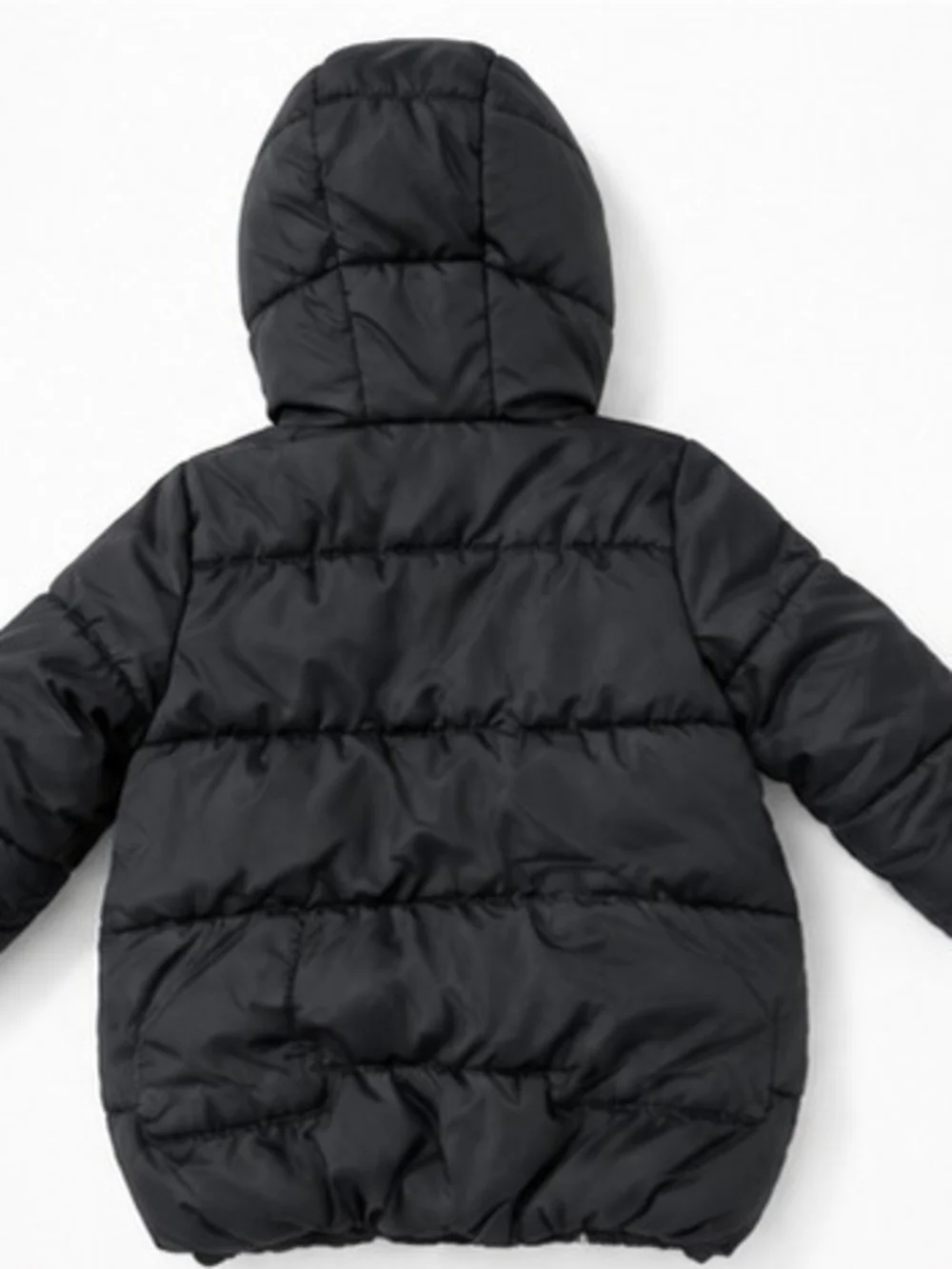 Old Navy Toddler Black Hooded Puffer Jacket | Size 3T